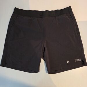 In Case of Adventure Men's‎ Black Athletic Shorts